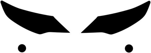 Rvinyl Headlight Tint Covers Compatible with Toyota Camry 2010-2011 - Matte Smoke in Kuwait