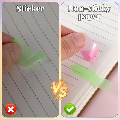 Sticky Tabs, 1200 Pcs Arrow Sticky Notes Translucent Stickys-Index-Tabs 10 Primary Color Stickys Tabs for Books Page Markers Stickys Tab Book Annotation for Books Page Bookmarks in Kuwait