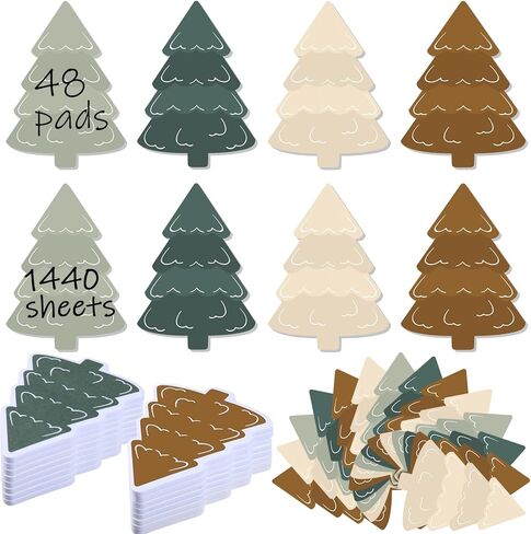 48 Pads 1440 Sheets Teacher Sticky Notes Pencil Note Pads Appreciation Gifts Self Adhesive Memo Pad Cute Gifts in Kuwait