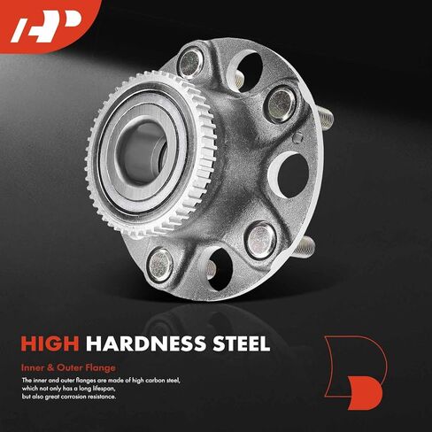 A-Premium Rear Wheel Bearing and Hub Assembly with ABS Ring & 5-Lug Compatible with Acura TL 2004-2008, Accord 2003-2007 in Kuwait
