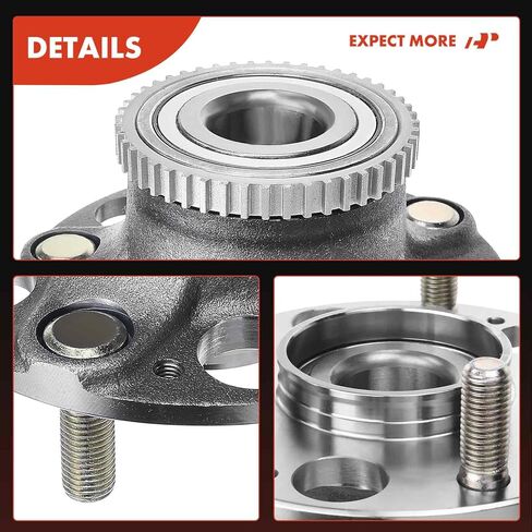 A-Premium Rear Wheel Bearing and Hub Assembly with ABS Ring & 5-Lug Compatible with Acura TL 2004-2008, Accord 2003-2007 in Kuwait
