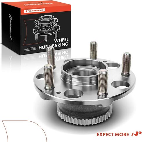 A-Premium Rear Wheel Bearing and Hub Assembly with ABS Ring & 5-Lug Compatible with Acura TL 2004-2008, Accord 2003-2007 in Kuwait