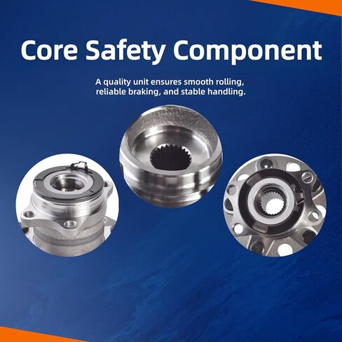 512333 Rear Wheel Bearing Hub Assembly 5 lugs W/ABS Compatible with Dodge Caliber 2007-2008, for Jeep Compass 2007-2017, Patriot 2007-2017 AWD/ 4WD [Replace#05105770AC, 5105770AA, MN101397] in Kuwait