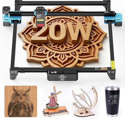 Twotrees Laser Engraver Y-axis Extension Kit, Quick Assembly Laser Engraver Carving Area Expansion Kit with Full Accessories for TTS-25/TTS-55, Extended Engraving Area to 600x600 mm in Saudi Arabia