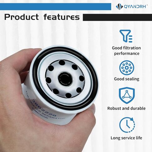 3862228 3851218 3852413 Fuel Filter Fuel Water Separating Filter Replacement Penta Gasoline Spin-On fits for 1994-2007 V6/V8 Models(1pc) in Saudi Arabia