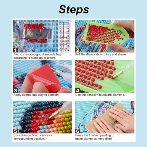 PFFNGPEN Diamond Painting Kits for Adults, 5D DIY Butterfly Diamond Art Kits for Beginners, Full Drill Round Diamond Art for Home Wall Decor, Waterfall Scenery,12x12 inch in Saudi Arabia