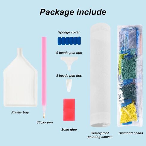 PFFNGPEN Diamond Painting Kits for Adults, 5D DIY Butterfly Diamond Art Kits for Beginners, Full Drill Round Diamond Art for Home Wall Decor, Waterfall Scenery,12x12 inch in Saudi Arabia