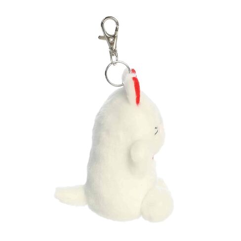 مشبك Aurora® Adorable Palm Pals™ Kota Lucky Cat™ - قطيفة ممتعة قابلة للتجميع للأطفال والكبار - مثالية لتزيين الغرف وهدايا عيد الميلاد - أبيض 4.5 بوصة in Kuwait