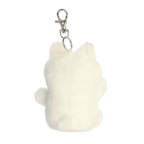 مشبك Aurora® Adorable Palm Pals™ Kota Lucky Cat™ - قطيفة ممتعة قابلة للتجميع للأطفال والكبار - مثالية لتزيين الغرف وهدايا عيد الميلاد - أبيض 4.5 بوصة in Kuwait