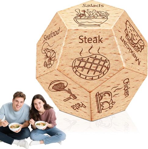 Valentines Day Gifts for Him/Her,Funny Dinner Dice Anniversary Couples Gifts for Men Women Husband Wife Boyfriend Girlfriend,Mens San Valentin Romantic Birthday Gag Gift Christmas Date Night Ideas in Kuwait