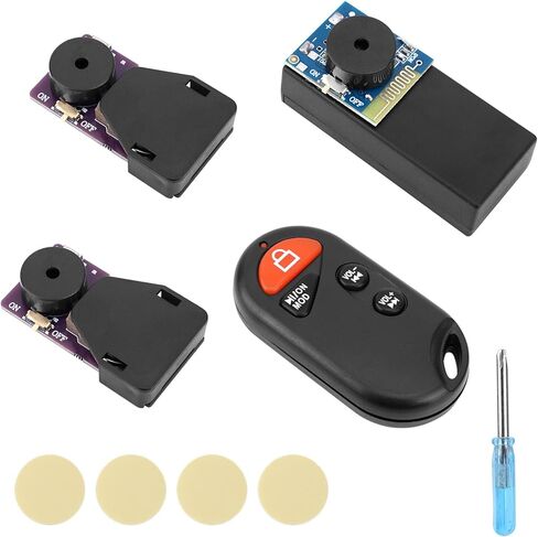 2pcs Cricket Noise Makers and Remote Control Annoying Noise Machine, 16 Sounds Beeping Makers Prank Device Hidden Prank Stuff for Gag Joke Gift Party Office Home Car (Purple, Blue) in Kuwait