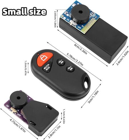 2pcs Cricket Noise Makers and Remote Control Annoying Noise Machine, 16 Sounds Beeping Makers Prank Device Hidden Prank Stuff for Gag Joke Gift Party Office Home Car (Purple, Blue) in Kuwait