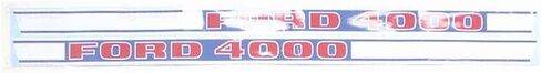 Sparex, S.66690 Decal Kit, 4000 68 75, Diesel, Hood for Ford 4000 in Saudi Arabia