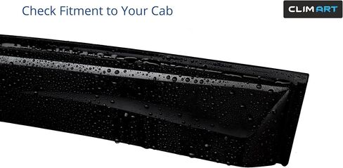 CLIM ART Incredibly Durable Rain Guards Compatible with Ram 2500/3500 2010-2026 Mega Cab, Original Tape-on Window Deflectors,Vent Deflector, Window Visors, Car Accessories, 4pcs. - 411193 in Kuwait