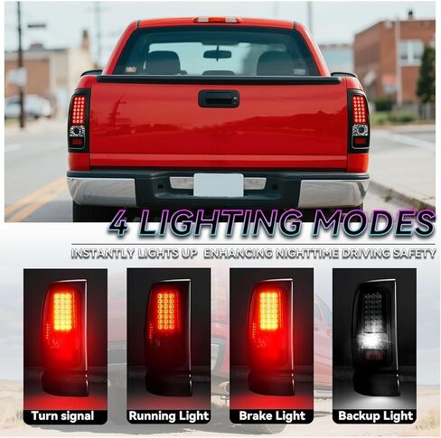 All-in-one LED Tail Light for Dodge RAM 1500 1994-2001, Ram 2500 3500 1994-2002,Upgraded VersionRear Taillight Assembly,55055264AC，55055265AC in Saudi Arabia