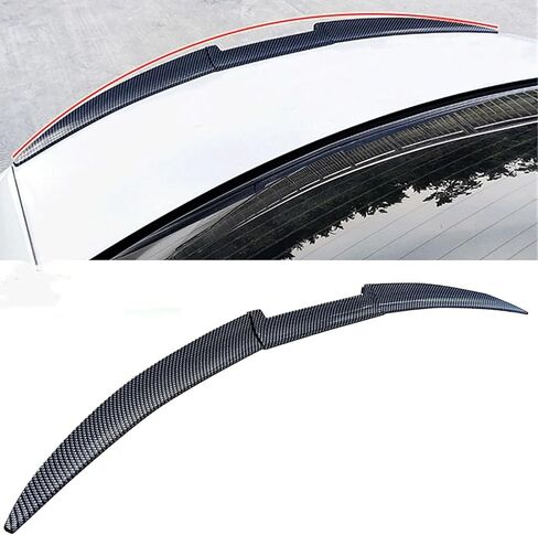 Compatible with VW Jetta BS4 2016-2019, Sedan Trunk Spoiler 3-section Combined Tail Wing Air Deflector Rear Roof Splitter,A Glossy black in Saudi Arabia