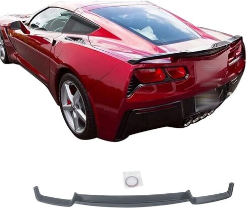 CHIESMA for C7 Corvette Rear Spoiler Fit for Chevy Corvette C7 2014-2019 Rear Trunk Wing ABS Painted High Rise Style Accessories Exterior (Matte Black) in Saudi Arabia