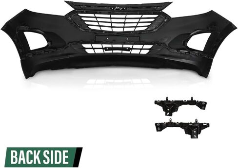 LQI Front Bumper Cover Upper Lower Kit Compatible with Chevy Equinox 2018-2021 Black in Kuwait