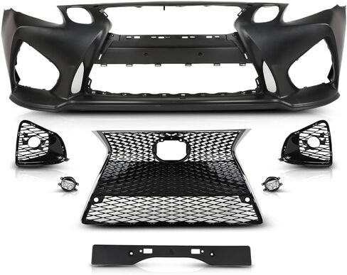 LQI Front Bumper Cover Upper Lower Kit Compatible with Chevy Equinox 2018-2021 Black in Kuwait