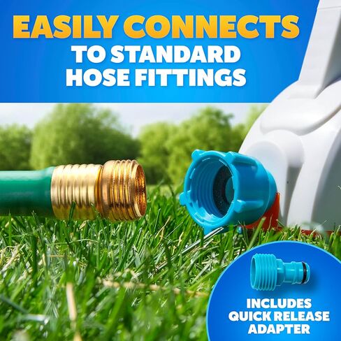 Blue Marble Toss 'N Soak Outdoor Sprinkler Game - Outdoor Water Play, Toss A Bean Bag & Soak Your Friends for Backyard Water Fun, Connects to Garden Hose, Kids Sprinklers for Yard, Yard Water Toys in Saudi Arabia