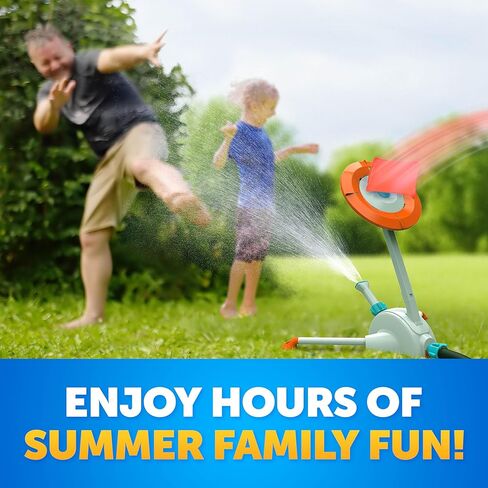 Blue Marble Toss 'N Soak Outdoor Sprinkler Game - Outdoor Water Play, Toss A Bean Bag & Soak Your Friends for Backyard Water Fun, Connects to Garden Hose, Kids Sprinklers for Yard, Yard Water Toys in Saudi Arabia