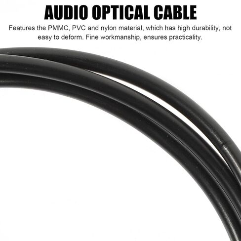 2pcs Audio Optical Cable Optical Cable for Tv Audio Cable for Sound Bar Speaker Bars for Tvs Optical to Soundbar for Tv Fiber Audio Cable Television Game Console Fiber in Saudi Arabia