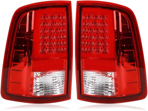 أضواء خلفية LED مع ضوء الفرامل الثالث متوافق مع 2009-2018 دودج رام 1500 2500 3500 المصابيح الخلفية للفرامل السوداء المدخنة in Kuwait