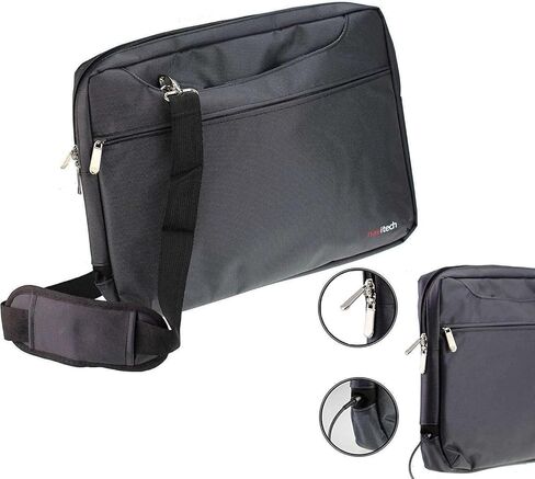 Navitech Black Sleek Water Resistant Travel Bag - Compatible with ASUS Vivobook 14 X1404VA 14 Inch Laptop in Saudi Arabia