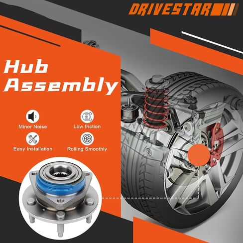 (Pair) DRIVESTAR 513160 FWD Front Left/Right Wheel Hub & Bearing Assembly for Chevy Impala/Monte Carlo/Venture, for Buick Century/Regal/Rendezvous/Lacrosse, for Pontiac Aztek/Montana/Grand Prix in Kuwait
