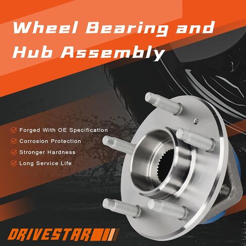 (Pair) DRIVESTAR 513160 FWD Front Left/Right Wheel Hub & Bearing Assembly for Chevy Impala/Monte Carlo/Venture, for Buick Century/Regal/Rendezvous/Lacrosse, for Pontiac Aztek/Montana/Grand Prix in Kuwait