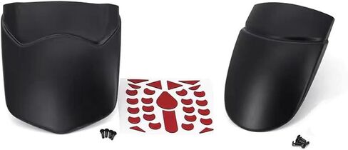 Motorcycle Front Rear Fender Mudguard Extender Hugger Extension for Yamaha XSR900 2022 2023 2024(Black 1 Set) in Saudi Arabia