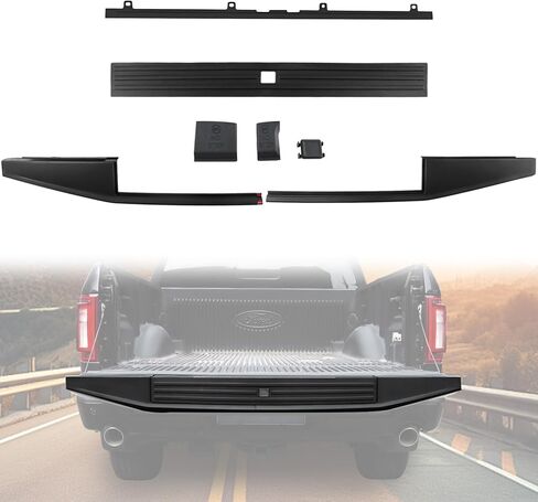 Tailgate Cover Molding Trim for Ford F150 15-20, Combined Tailgate Step Center Flexible Flex Step Protector Cap Top Trim for Ford F150 2015-2020 Accessories, Replace #FO1904135#FL3Z9940602B in Kuwait
