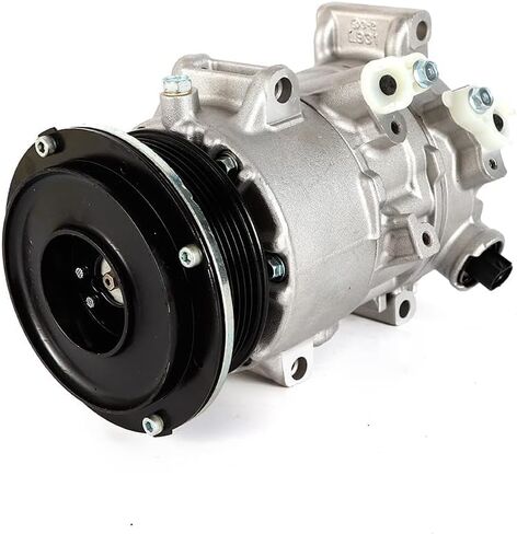 Air Condition AC Compressor with A/C Clutch Compatible with T-oyota Camry 2.4L 2007 2008 2009 (Japan Built 2009), R-AV4 2.4L 2006-2008, H-iace 2.7L 2006-2018, Replaces CO-11178JC in Saudi Arabia