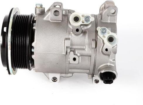 Air Condition AC Compressor with A/C Clutch Compatible with T-oyota Camry 2.4L 2007 2008 2009 (Japan Built 2009), R-AV4 2.4L 2006-2008, H-iace 2.7L 2006-2018, Replaces CO-11178JC in Saudi Arabia