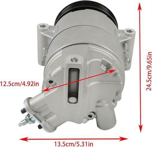 AC Compressor with Clutch 23314082 Replacement for Envision L4 2.5L 2017-2020 Replacement for Chevrolet Colorado L4 2.5L 2015-2022 CO 11483C in Kuwait