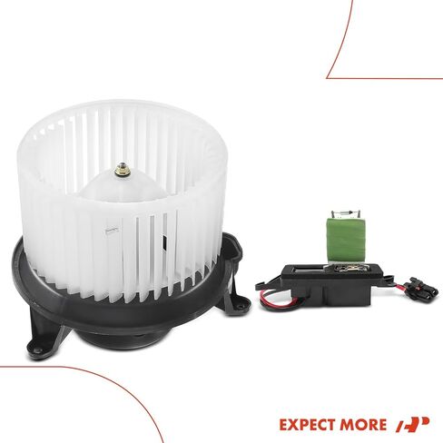 A-Premium HVAC Heater Blower Motor and Resistor Assembly Compatible with Chevrolet, GMC and Cadillac Vehicles - Silverado 1500/1500 HD, Avalanche 2500, Sierra 2500 HD/3500 - Front Side, 2-PC Set in Kuwait