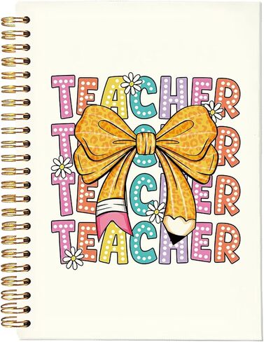 Floral Teacher Notebook Journals, Teacher Appreciation Gifts for Women, Flower Floral Book Hardcover College Ruled Spiral Notebook Journal for Work Notes Journaling, 5.5x8.3 Inch in Saudi Arabia
