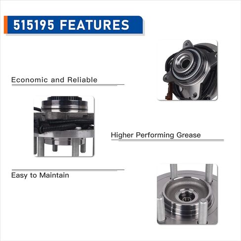 PAROD 515195 Front 4WD Wheel Bearing Hub Assembly Fit for 2015 2016 2017 Ford F-150 in Kuwait