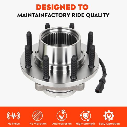 Front Wheel Hub Bearing Assembly for Ford F250 F350 Super Duty for Excursion 99-04 only 4WD w/ABS,8Lugs w/Coarse Thread replacment 515020 2PCS in Saudi Arabia