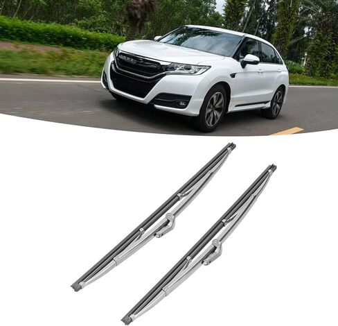 1 Pair Car Wiper Blades, 11.81x1.25in Windshield Wipers, Universal Car Front Windshield Blades, Stainless Steel Polished Tool, Silver in Kuwait