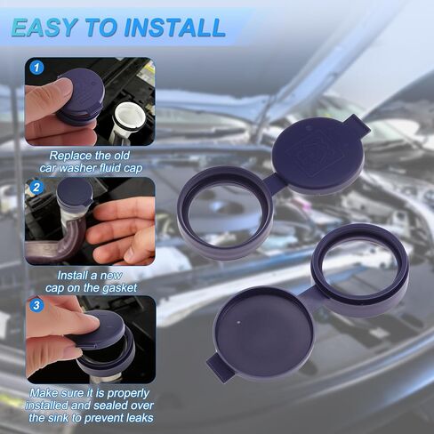 Car Washer Fluid Cap for Fiat 500 2007-2017 Windshield Washer Reservoir Cap No.71740943 Leak-Proof Plastic Replacement Cap Blue 1 Pcs in Kuwait