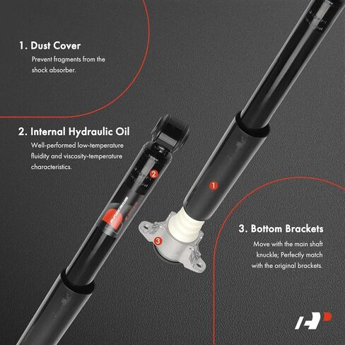 A-Premium Rear Suspension Shock Absorber Compatible with Mazda 6 2018 2019 2020 2021, 2-PC Set in Kuwait