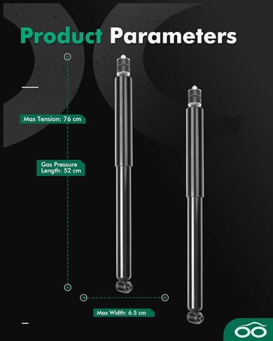 SCITOO Rear Pair Shock Absorbers Struts Compatible with 2007-2015 for Mazda for CX-9, Replace 349070 37331 Automotive Shocks in Kuwait