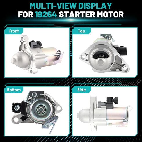 19159 Starter Motor Fit for Honda Civic 2012-2015 1.8L, HR-V HRV 2016-2022 1.8L, for Acura ILX 2013-2015 2.0L Automotive Replacement Starters#31200-R1A-A01, 31200-R1A-A11, 19264 Engine Starter in Kuwait