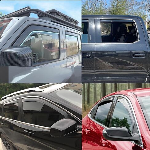 inchannel Window Visor Compatible with Jeep Grand Cherokee 2011-2021 Rain Guards Vent Wind Deflector Smoke 4pc in Kuwait