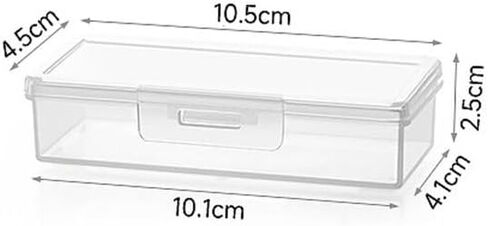 Case Plastic Desktop Decor Supplies Multi-purpose Small Thing Container Small ID Card Organizer(70ml-10.5x4.5x2.5cm) in Kuwait