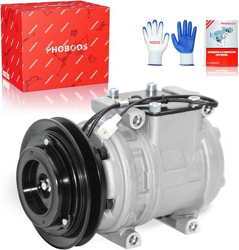 ضاغط تكييف الهواء PHOBOOS مع قابض متوافق مع Kia Sportage 1995-2001 وToyota 4Runner 1995 & Pickup 1989-1995، L4 2.0L، تبريد سريع، ضوضاء منخفضة، تركيب سهل، المرجع. 88320-35540 in Kuwait