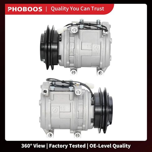 ضاغط تكييف الهواء PHOBOOS مع قابض متوافق مع Kia Sportage 1995-2001 وToyota 4Runner 1995 & Pickup 1989-1995، L4 2.0L، تبريد سريع، ضوضاء منخفضة، تركيب سهل، المرجع. 88320-35540 in Kuwait