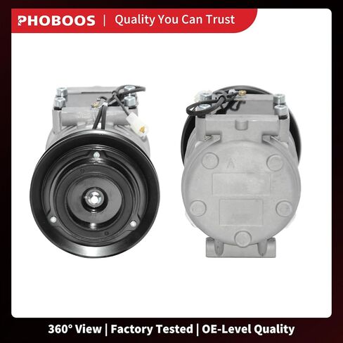 ضاغط تكييف الهواء PHOBOOS مع قابض متوافق مع Kia Sportage 1995-2001 وToyota 4Runner 1995 & Pickup 1989-1995، L4 2.0L، تبريد سريع، ضوضاء منخفضة، تركيب سهل، المرجع. 88320-35540 in Kuwait