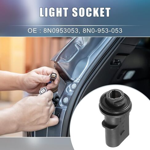 Front Indicator Turn Signal Light Lamp Bulb Holder 8N0953053 8N0-953-053 for VW Golf 2015-2016 Plastic Black in Kuwait